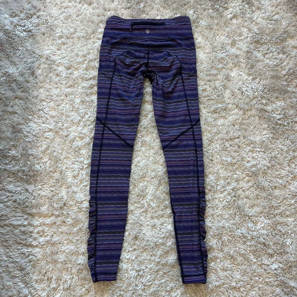 Lululemon Speed Tight IV Running Leggings in Space Dye Twist Purple Multi 4